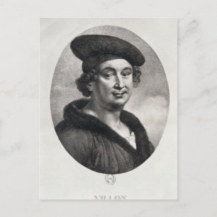 Portrait of Francois Villon Postcard
