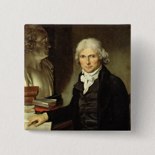 Portrait of Francois Xavier Bichat 15 Cm Square Badge