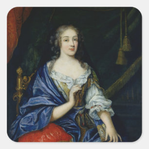 Portrait of Francoise-Louise de la Baume le Blanc Square Sticker