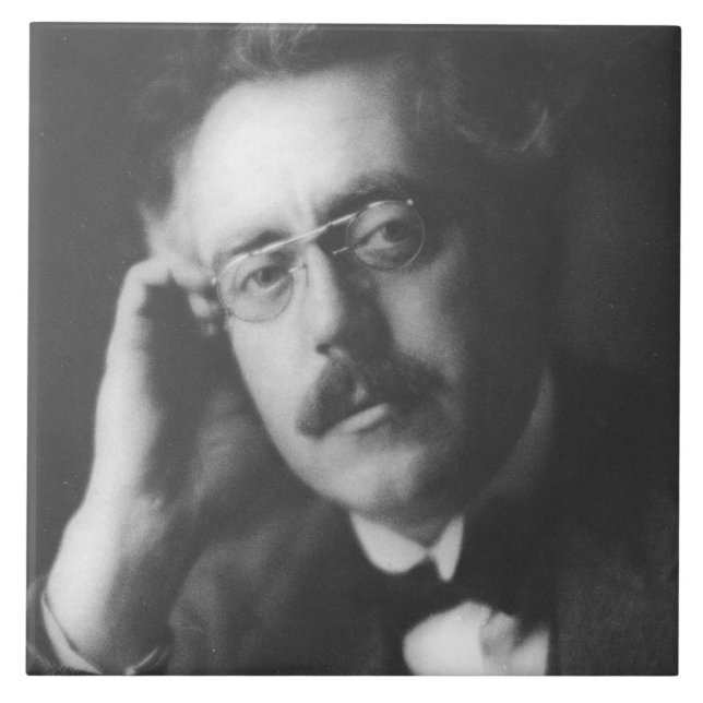 Portrait of Frank Bridge (1879-1941) (b/w photo) Tile (Front)