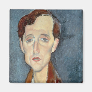 Portrait of Franz Hellens, 1919 (oil on canvas) Magnet