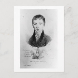 Portrait of Franz Liszt (1811-86) aged 11 (engravi Postcard