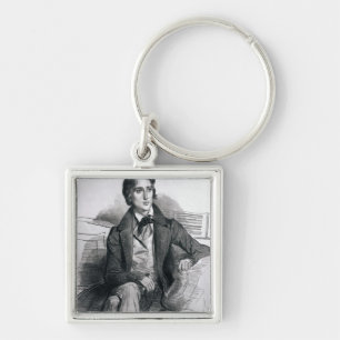 Portrait of Franz Liszt August 1832 Key Ring