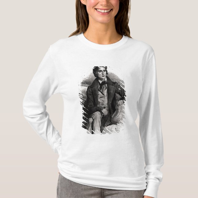 Portrait of Franz Liszt  August 1832 T-Shirt (Front)