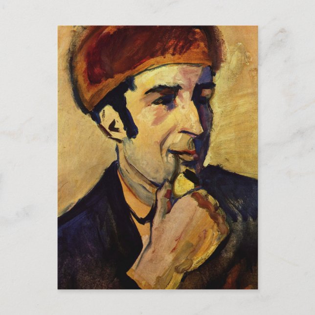 Portrait of Franz Marc by August Macke Postcard (Front)