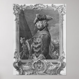 Portrait of Frederick II, The Great Poster