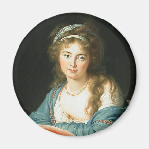 Portrait of French Revolutionary Lady Magnet