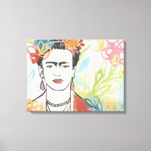 Portrait of Frida Kahlo Canvas Print