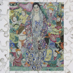 Portrait of Friederike Maria Beer by Gustav Klimt Jigsaw Puzzle<br><div class="desc">Portrait of Friederike Maria Beer (1916) by Gustav Klimt is a vintage Victorian Era Symbolism fine art portrait painting. Friederike-Maria requested that Klimt paint her in a Viennese Workshop dress which she wore exclusively. Klimt decided that she should wear her fur coat inside out so that the decorative lining (also...</div>