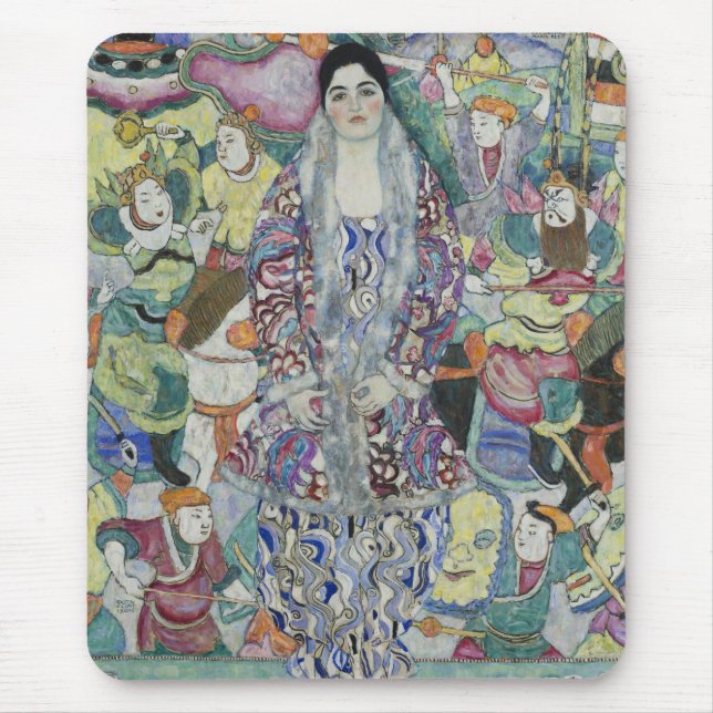 Portrait of Friederike Maria Beer by Gustav Klimt Mouse Pad (Front)