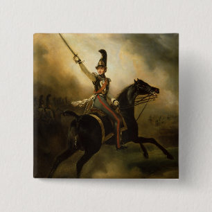 Portrait of Friedrich Heinrich  1830 15 Cm Square Badge