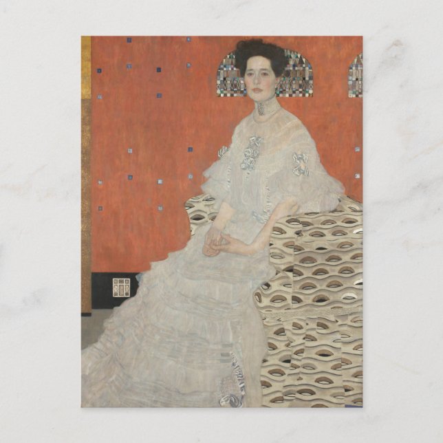 Portrait of Fritza Riedler by Gustav Klimt Postcard (Front)