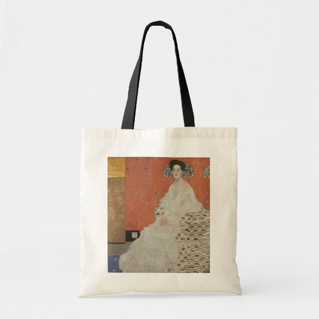 Portrait of Fritza Riedler by Gustav Klimt Tote Bag (Front)