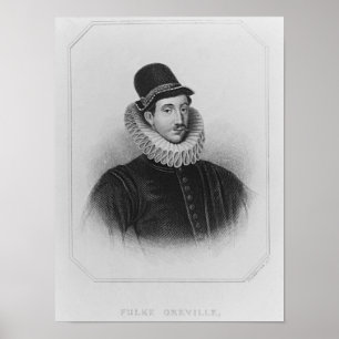 Portrait of Fulke Greville 1st Baron Brooke Poster
