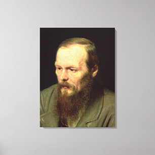 Portrait of Fyodor Dostoyevsky  1872 Canvas Print