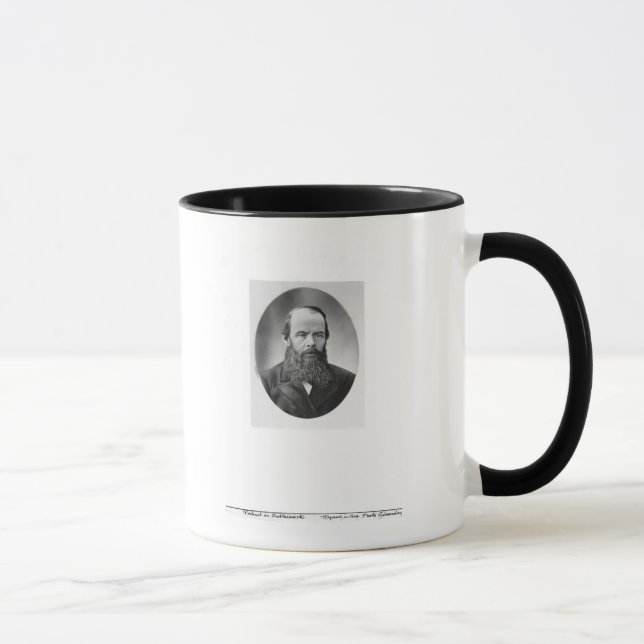 Portrait of Fyodor Mikhailovich Dostoyevsky Mug (Right)