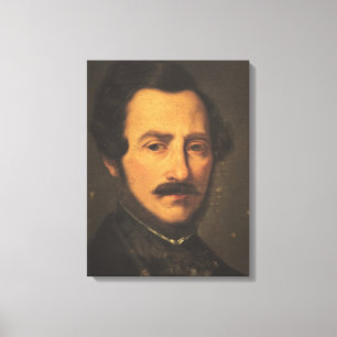 Portrait of Gaetano Donizetti Canvas Print