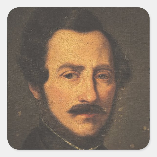 Portrait of Gaetano Donizetti Square Sticker (Front)