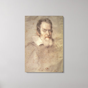 Portrait of Galileo Galilei Astronomer Canvas Print