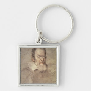 Portrait of Galileo Galilei  Astronomer Key Ring