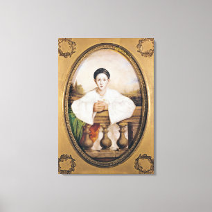 Portrait of Gaspard Deburau  as Pierrot, c.1815 Canvas Print