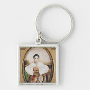 Portrait of Gaspard Deburau  as Pierrot, c.1815 Key Ring