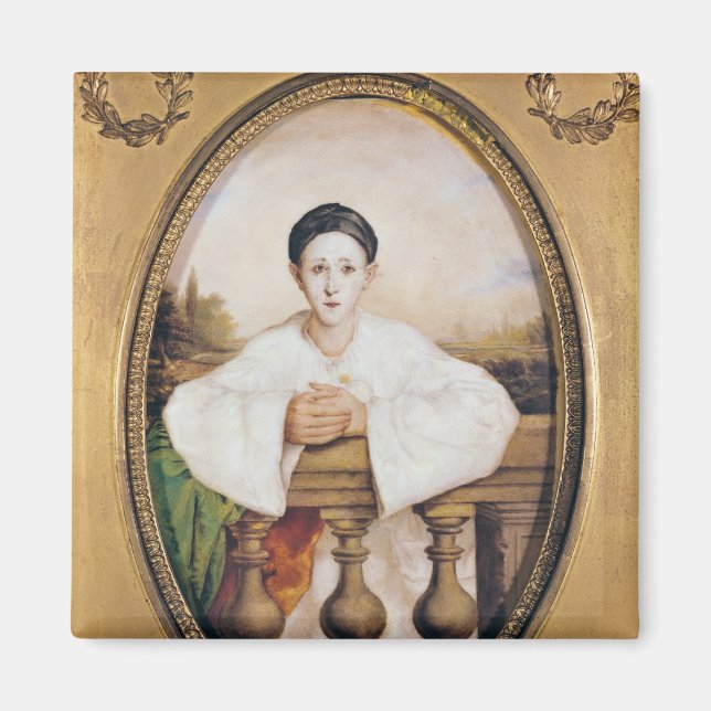 Portrait of Gaspard Deburau  as Pierrot, c.1815 Magnet (Front)