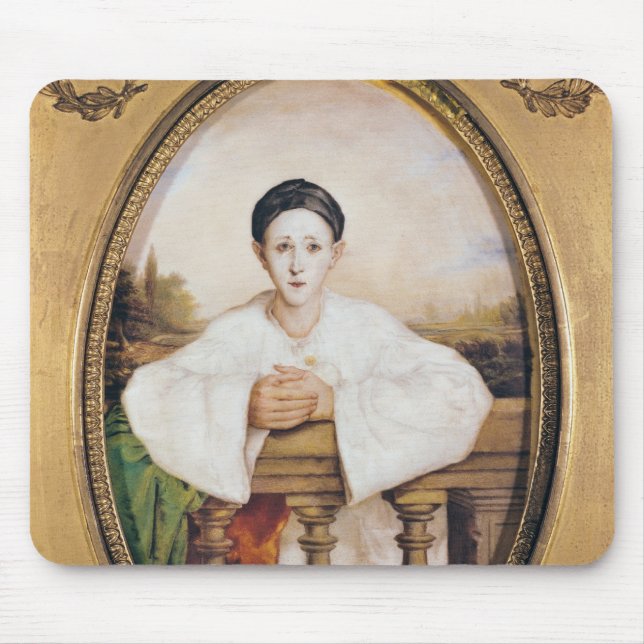 Portrait of Gaspard Deburau  as Pierrot, c.1815 Mouse Pad (Front)