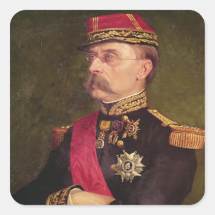 Portrait of General Louis Faidherbe 1884 Square Sticker