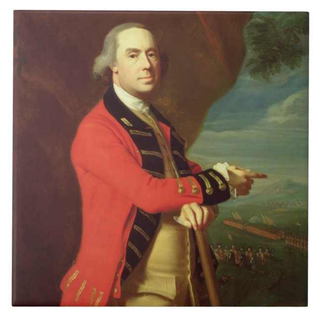 Portrait of General Thomas Gauge, c.1768 (oil on Tile (Front)