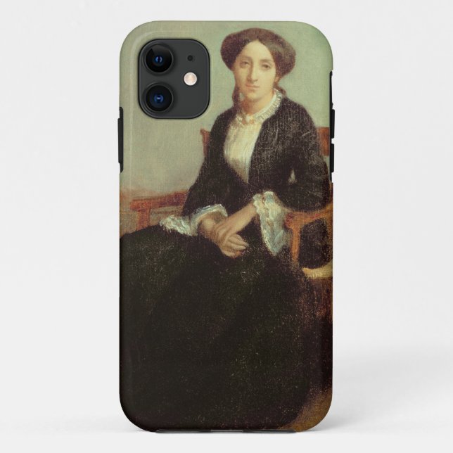 Portrait of Genevieve Celine, 1850 (oil on canvas) Case-Mate iPhone Case (Back)