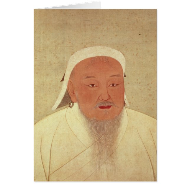 Portrait of Genghis Khan , Mongol Khan (Front)