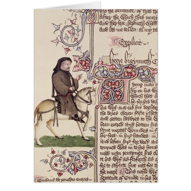 Portrait of Geoffrey Chaucer  facsimile from (Front)