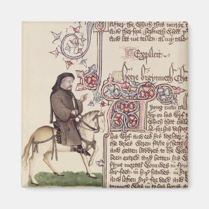 Portrait of Geoffrey Chaucer facsimile from Magnet