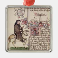 Portrait of Geoffrey Chaucer  facsimile from
