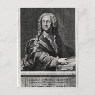 Portrait of Georg Philipp Telemann Postcard