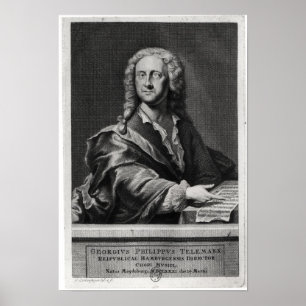 Portrait of Georg Philipp Telemann Poster