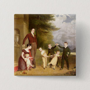 Portrait of George Granville Leveson-Gower and his 15 Cm Square Badge