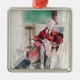 Portrait of George Moore c.1920 Metal Tree Decoration