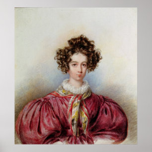 Portrait of George Sand 1830 Poster