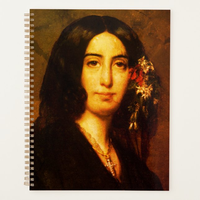 Portrait of George Sand by Auguste Charpentier Planner (Front)