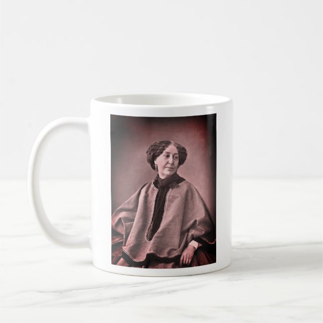 Portrait of George Sand by Nadar Coffee Mug (Left)