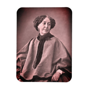 Portrait of George Sand by Nadar Magnet