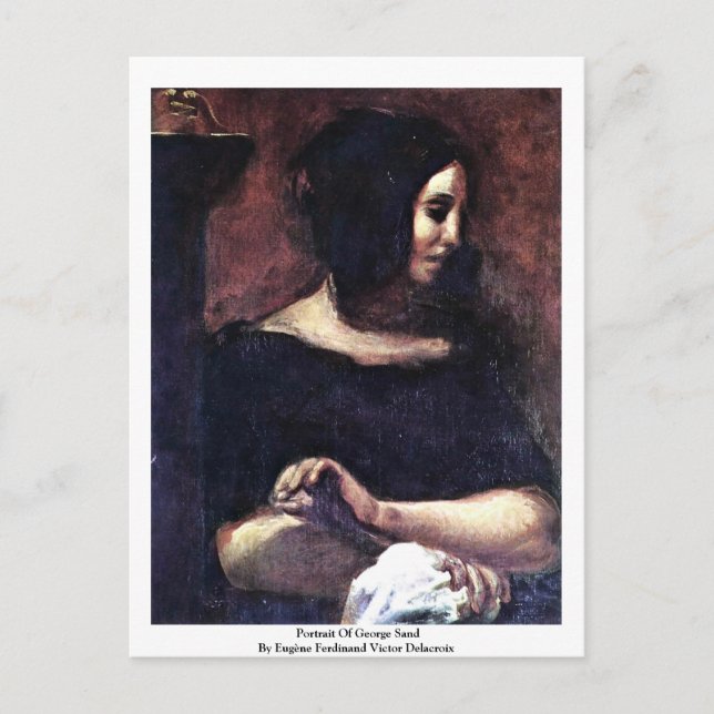 Portrait Of George Sand Postcard (Front)