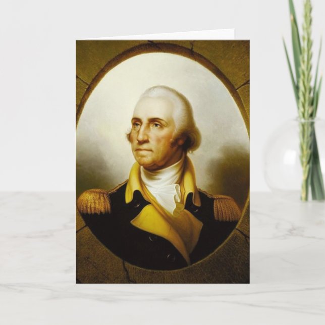 Portrait of George Washington Card (Front)