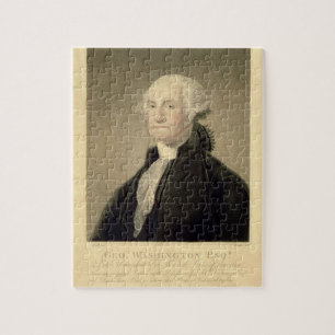 Portrait of George Washington, engraved by William Jigsaw Puzzle