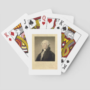 Portrait of George Washington, engraved by William Playing Cards