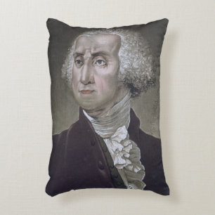 Portrait of George Washington, from 'Le Costume An Decorative Cushion