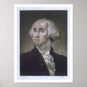 Portrait of George Washington, from 'Le Costume An Poster