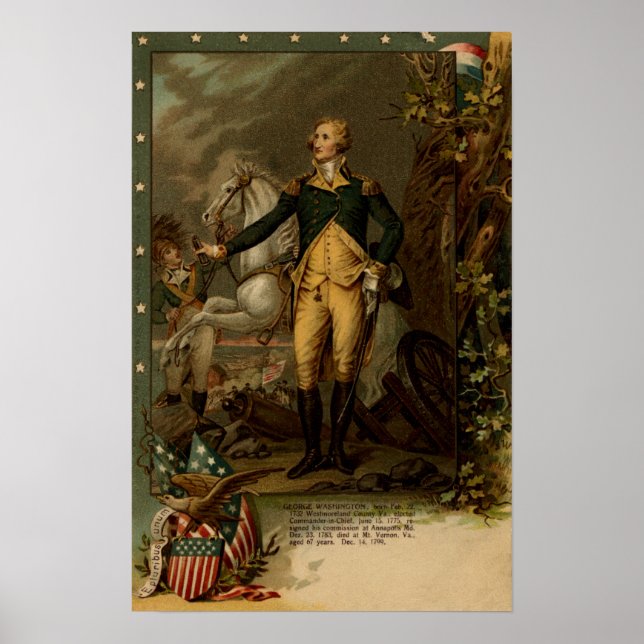 Portrait of George Washington Poster (Front)